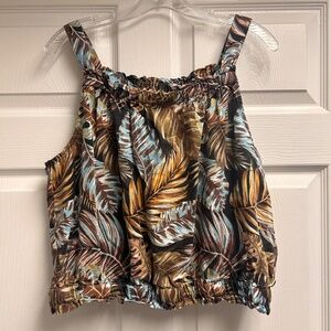 Jane and Delancey Safari Crop Top Size XL
